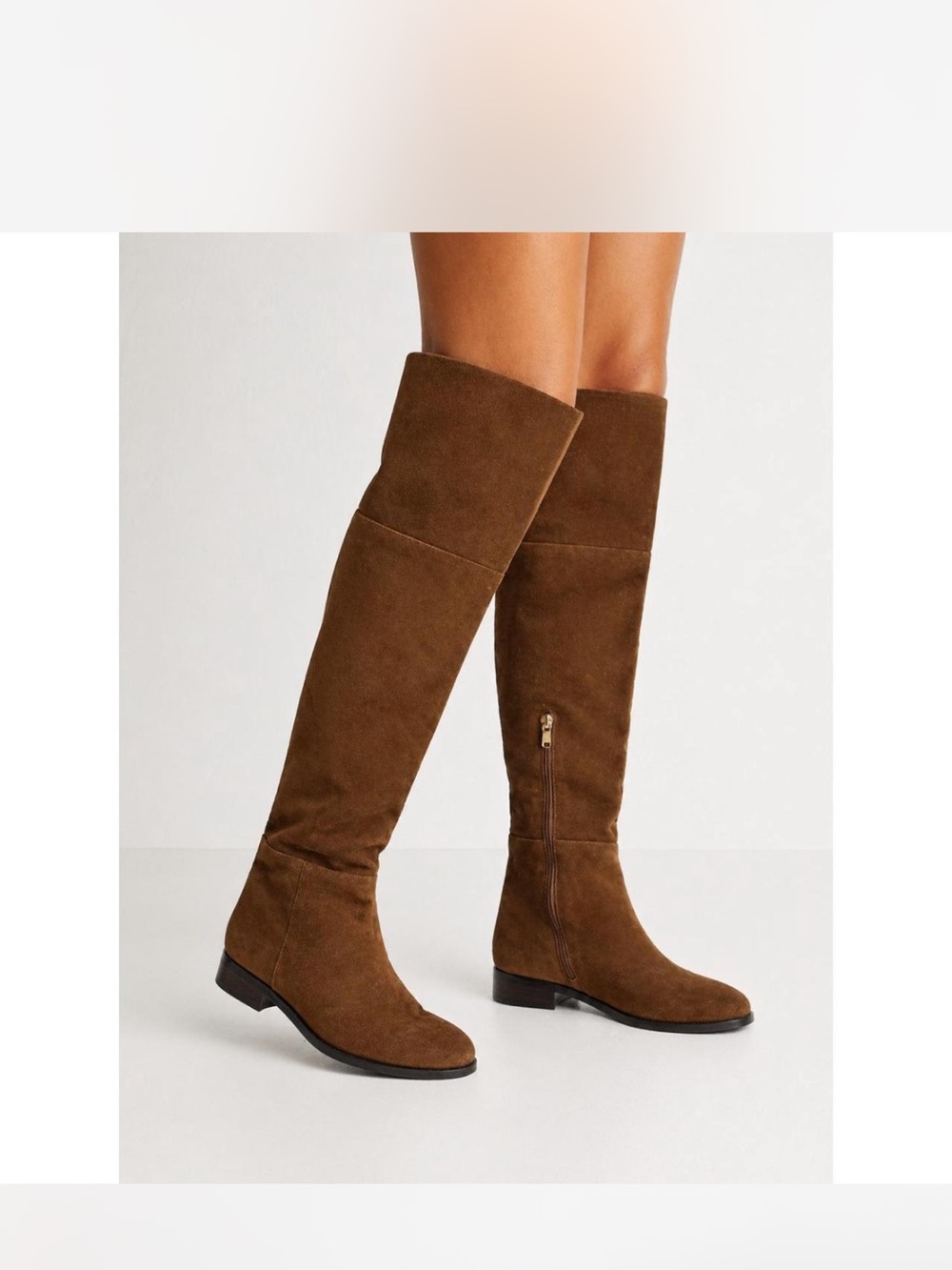 J. Crew Tall Brown Suede Over-the-Knee Boots 8.5